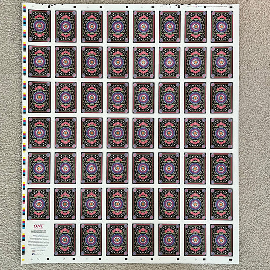 Uncut Sheet - ONE Playing Cards Standard Edition